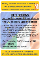 Reflections on the European Dimension in the Junior Cycle History Specification - HTAI
