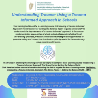 Understanding Trauma - Using a Trauma Informed Approach in Schools