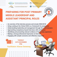 Preparing for Post Primary Middle Leadership and Assistant Principal Roles